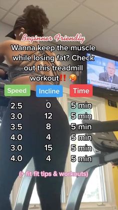 Beginner Friendly Treadmill Workout‼️ #fitness #treadmillworkout #cardioworkout #fatburningworkout #fatburning #instafitness #instafit… | Instagram Tredmeal Workout Beginner, Fat Burning Treadmill Workout Lose Belly, Motivation For The Gym, Traidmil Workout, Cardio Workouts At The Gym For Beginners, Calenthestics Workout, 30 Minute Treadmill Workout Fat Burning, Gym Cardio Workouts Fat Burning, Gym Workouts Women Machines Fat Burning