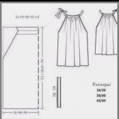 the measurements for a dress and skirt