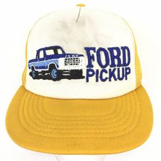 Vintage 80's Ford Pickup Truck Cap 4X4 Off Road Block Spell Out Logo Mesh Foam Snap Back Trucker Baseball Hat BUY IT NOW! Please feel free to ask any questions you have about this item, I am here to make sure you are happy with your purchase. #HAT44 Road Blocks, Truck Caps, Block Logo, Ford Pickup Trucks, 4x4 Off Road, Ford Pickup, Vintage Truck, Snap Backs, Pickup Truck