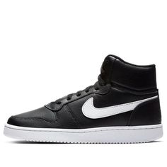 (WMNS) Nike Ebernon Mid 'Black White' AQ1778-001 (SNKR/Women's/Gift Recommend) Nike Ebernon Mid, Black Outfit, Gifts For Women, Black White, Black And White, Nike, White, Quick Saves, Black