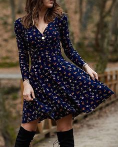 Elegant Casual Dress, Beach Mini Dress, Date Dresses, Womens Fall Dress, Dress Women Elegant, Womens Floral Dress, Vintage Material, Mini Robes, Vintage Short