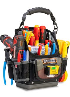 a tool bag filled with lots of tools