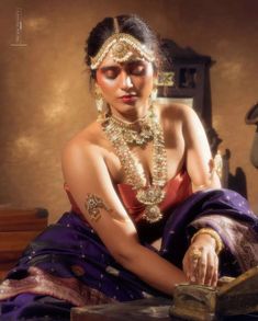 Jewellery Portrait, Portrait Indian, Figure Poses, Indian Beauty Saree