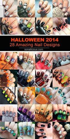 Halloween Nails Acrylic, Halloween Nail Art Ideas, Cotton Candy Nails, Holloween Nails, Cute Halloween Nails, Elegant Nail Designs, Holiday Nail Art