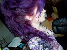 Dark Purple Hair, Funky Hairstyles, Alternative Hair, Hair Inspo Color, Blue Lock, Aesthetic Hair