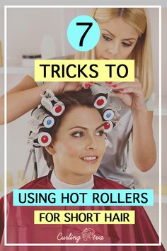 Hot Roller Styles, Rollers For Short Hair, Concave Hairstyle, Curlers For Short Hair, Curls For Medium Length Hair, Hot Curlers