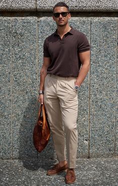 Street Smart Outfit, Men Dinner Outfit Night, Men's Street Style Photography, Polo Shirt Outfits, Polo Outfit, Herren Style, Mens Summer Outfits