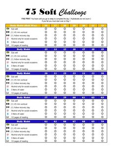 a printable 7 5 soft challenge sheet