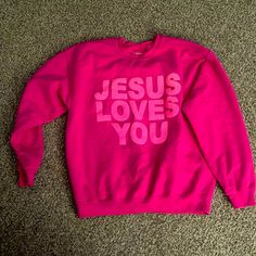 Jesus Loves You Sweatshirt Size Lg New Never Worn Bracelets Patterns, Diy Bracelets Patterns, Jesus Loves You, Jesus Loves, Christmas Wishlist, School Outfits, Diy Bracelets, Silhouette Cameo, Fashion Ideas