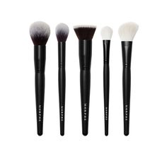 Face The Beat 5-Piece Face Brush Set Face Brush Set, Nose Contouring, Clean Sweep, Foundation Application, Morphe Brushes, Face Makeup Brush, Perfect Complexion, Highlighter Brush, Angled Brush