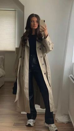 카드 디자인, London Outfit, Cold Outfits, Coat Outfits, Looks Chic, Autumn Outfit