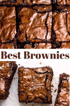 the best brownies recipe is made with only three ingredients, and it's so easy to make