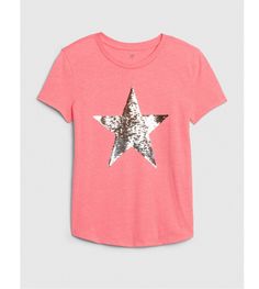 New Girls Gap Kids Pink Star Short Sleeve T Shirt With Sequins Size Xs 4-5. Condition is "New with tags". Shipped with USPS First Class. ..60% cotton 40% polyester ..Sequins that flip From a pet and smoke free home Star Graphic, Pink Star, Knit Short, Pink Stars, Gap Kids, Logo Tee, Star Shirt, Knit Shorts, Logo Tees