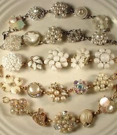 Beaded Beads, Button Jewelry, Upcycled Jewelry, Old Jewelry, Diy Schmuck