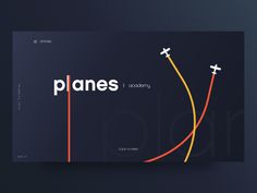 a business card designed to look like an airplane with the word planes on it and two arrows pointing upward