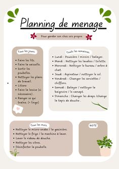 a poster with instructions on how to use the planter's name in french