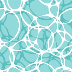 a blue and white background with circles