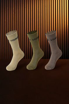 *All Sales Are Final On This Product For Hygienic Reasons
Each pack comes with 3 pairs. Fits shoe size 7-13. 
MATERIAL: 56% Polyester, 39% Nylon, 5% Spandex.
FIT: True to Size. For shoe sizes 7-13. 
DESIGN: Elevate your sock game this fall and winter with these long earthy tone socks. With their soft and stretchy composition, they offer superior comfort and flexibility. Sock Game, Sports Socks, Short Leggings, Sport Socks, Earthy Tones, Fall And Winter, Bra Tops, Tank Shirt, Basketball