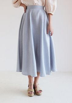 Half Circle Linen Skirt EMILIA Ankle Length Skirt for Woman - Etsy Linen Skirt Outfit, Long Circle Skirt, Circle Skirt Pattern, Midi Circle Skirt, Long Flowy Skirt, Ankle Length Skirt, Aline Skirt, Half Skirt, Skirt Long