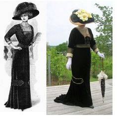 Fan Skirt, Dinner Gowns, Dinner Gown, 1910s Fashion, Edwardian Era, Historical Clothing, Historical Fashion, French Fashion, Titanic