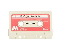 an old school cassette tape with the words love shack on it's front side