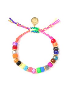 Experience the beauty of a rainbow with our Radiant Rainbow Bracelet! Adorned with tie dye rainbow charms and sparkling pave rhinestone accents, this bracelet is sure to bring out those rays of sunshine––even on the cloudiest of days! 6" Adjustable rainbow threadwork Drawstring closure (extendable up to 8") Gold plated brass hardware Glass charms Pave rhinestone charms Handmade in New York City and Puerto Rico. Due to the handmade nature of our products, some charms may vary in color and style o Rays Of Sunshine, Tie Dye Rainbow, Rainbow Bracelet, Hair Rings, A Rainbow, Brass Hardware, Ring Bracelet, Men Necklace, Handmade Natural