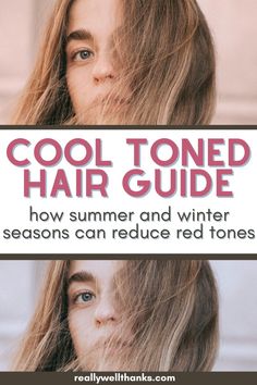 If you need a brassy hair fix at home or you want to go from brassy to ashy blond, this guide is for you. These cool toned hair ideas will show you how to get rid of red tones in hair so you can let your summer season or winter season beauty shine. If you are a soft summer, light summer or cool summer, or a clear winter, cool winter or deep winter, you know that you need cool tones to look your best. They can be harder to maintain than the autumns or springs, but they will help you look your very best! Brunette And Black Hair, Winter Color Analysis, Cool Toned Hair, Ash Tone Hair, Winter Skin Tone, Blond Brunette, Light Red Hair