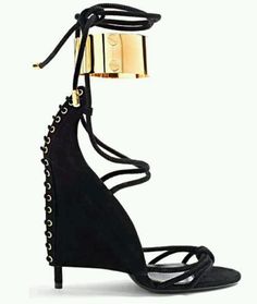 High Heeled Sandals, Gold Wedges, Kampot, Valentino Rockstud, Kinds Of Shoes, Heidi Klum, Tv Cabinets, Shoe Obsession, Heeled Sandals