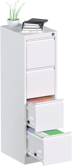 PRICES MAY VARY. 【Sturdy Material】vertical file cabinet with drawers made of high-quality metal steel, strong, powder-coated surface, anti-corrosion, easy to clean, can be used for a long time 【Spacious】the 4 drawer vertical file cabinet measures 19.69 "D x 14.96 "W x 52.36 "H, tall File cabinet with 4 storage compartments, each with an adjustable hanging rail, providing ample storage space to keep your A4 legal/letter-sized files or other items and documents organized and accessible 【Anti-tilti Document Organization Filing System, Office Storage Ideas For Small Spaces, File Storage Ideas, File Storage Cabinet, 4 Drawer File Cabinet, Cabinet Cabinet, Drawer File Cabinet, Legal Letter, Filing Cabinet Storage