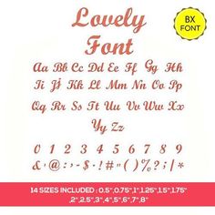 Lovely Font Embroidery Font