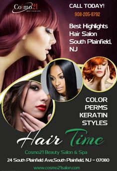 a flyer for a hair stylist wanted to cut color perms keratin styles