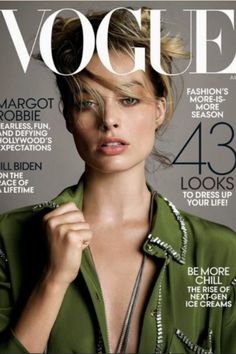 a woman is on the cover of a magazine