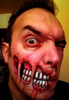 Zombie Face Paint, Gore Makeup, Make Up Ideas, Special Makeup, Witch Makeup, Special Fx Makeup, Face Paint Makeup, Halloween Makeup Scary, Horror Makeup