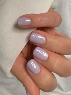 Mauve Nails, Cute Short Nails, Milky Nails, Short Gel Nails, Lavender Nails, Subtle Nails, Nagel Tips, White Nail, Pastel Nails