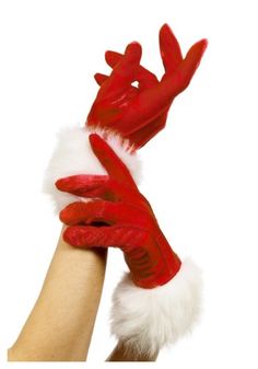 Mrs Claus Gloves Christmas Fancy Dress, Santa Claus Costume, Santa Costume, Fashion Gloves, Gloves Fashion, Red Gloves, Holiday Costumes, Santa Suits, Fancy Dress Accessories