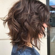 Brunette Shag, Curly Hairdos, Bob Cut Hairstyles, Brown Bob Haircut, Hair Bobs, Messy Haircut