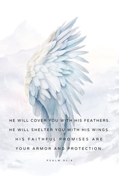 Psalm 91:4 He Will Cover You With His Feathers, Digital Printable Christian Wall Art, Bible Verse Wall Art, Farmhouse Decor Baptism Gift Digital Art, Digital Prints, Printable Wall Art Downloadable Art Bible Words Of Encouragement, Psalm 91 4 Wallpaper, Psalm 91 Wallpaper, He Will Cover You With His Feathers, Psalm 91 Prayer Of Protection, Psalm 91:4, Psalm 91 Art, Psalms 91 4, Psalm 91 Prayer