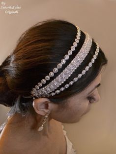 Bridal Rhinestone Headband Bling Sparkle Glam Special Ocassion Formal Evening Wear Wedding  Boho Tie Pearl Bridal Headband, Formal Evening Wear, Prom Dance, Headband Jewelry, Tie Women, Hair Prom, Wedding Boho, Floral Headpiece, Rhinestone Headband