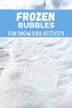 The next day it is below freezing at your house try making frozen bubbles as a super simple winter science experiment for kids! This is a great snow day activity and kids will enjoy this frozen bubble fun! Frozen Bubble, Homemade Bubble Solution, Bubble Juice, Winter Science Activities, Frozen Bubbles, Science Experiment For Kids