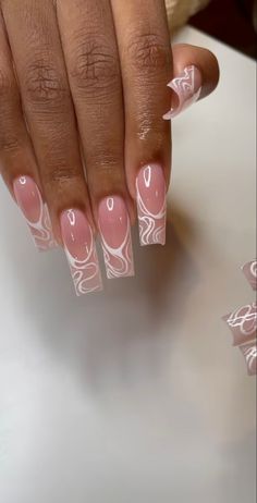 Graduation Nails, Simple Acrylic Nails, Long Square Acrylic Nails, White Nail, Acrylic Nails Coffin Short, Pink Acrylic Nails