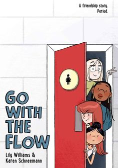 the poster for go with the flow shows people in an open door, and one person is