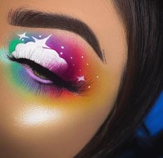 Cut Crease Hooded Eyes, Eye Makeup Cut Crease, Cut Crease Tutorial, Cut Crease Eyeshadow, Pastel Clouds, Face Art Makeup