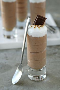 there is a chocolate drink with whipped cream on top