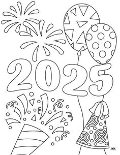 December Coloring Sheets For Kids, New Years Art For Preschoolers, New Years Day Crafts For Kids Free Printable, New Years Worksheets Preschool, New Year’s Day Crafts For Kids, Winter Coloring Pages Preschool, New Years Eve Crafts For Preschoolers, New Years Art For Preschool, New Years Lesson Plans For Toddlers