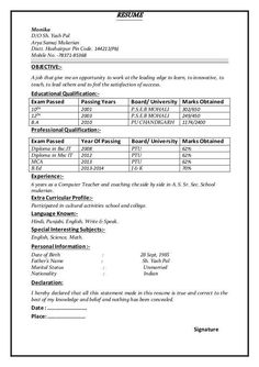 the resume format for students with no work experience is shown in this image, and it shows