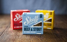 Skoff Pies | Food packaging design, Brand packaging, Graphic design packaging . #Pie #Article_Of_The_Week #Best_Script_Fonts #Food_Branding