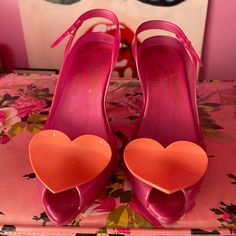 Vivienne Westwood Anglomania Heart Pumps A Collaboration With Melissa Shoes Like New Vivienne Westwood Shoes, Pink Nike Shoes, Heart Pump, Vivienne Westwood Anglomania, Melissa Shoes, Pink Nike, Pink Nikes, Vivienne Westwood, Nike Shoes