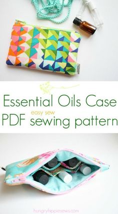 an image of essential oils case sewing pattern