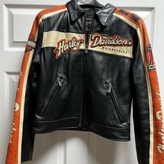 Questions? Leave A Comment Below! Vintage Leather Racing Jacket, Light Tan Leather Jacket Outfit, Safety Pin Wings Jacket, Motorcycle Jackets Women, Biker Fashion Womens, Vintage Harley Davidson Jacket, Men’s Leather Jackets, Fashion Coats & Jackets, Cool Leather Jackets