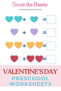 🩷Valentine's Day Activity Bundle🩷 Valentine Preschool & Kindergarten Worksheets 🩷22 pages featuring coloring, counting, matching, patterns and more! 🩷Your child or student will have fun with these 22 Valentine themed worksheets. They will be able to practice certain skills such as writing, matching, counting & graphing.